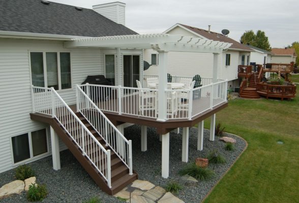 Large Deck With Pergola